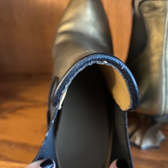 John Fluevog gold Ara boot - Picture 4 of 5